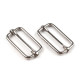 Adjustable slide buckle width 33 mm for webbing - Nickel (100 Pieces) Adjustable slide buckle width 33 mm for webbing - Nickel (100 Pieces)