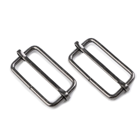 Adjustable slide buckle width 33 mm for webbing - Nickel (100 Pieces) Adjustable slide buckle width 33 mm for webbing - Nickel (100 Pieces)