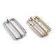 Adjustable slide buckle width 33 mm for webbing - Nickel (100 Pieces) Adjustable slide buckle width 33 mm for webbing - Nickel (100 Pieces)