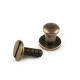 Screw in button head nail rivets / chicago rivet screw ø6 mm - Nickel (50 Pairs) Screw in button head nail rivets / chicago rivet screw ø6 mm - Nickel (50 Pairs)
