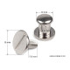 Screw in button head nail rivets / chicago rivet screw ø6 mm - Nickel (50 Pairs) Screw in button head nail rivets / chicago rivet screw ø6 mm - Nickel (50 Pairs)