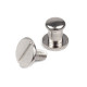Screw in button head nail rivets / chicago rivet screw ø6 mm - Nickel (50 Pairs) Screw in button head nail rivets / chicago rivet screw ø6 mm - Nickel (50 Pairs)