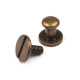 Screw in button head nail rivets / chicago rivet screw ø6 mm - Nickel (50 Pairs) Screw in button head nail rivets / chicago rivet screw ø6 mm - Nickel (50 Pairs)