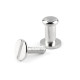 Screw in button head nail rivets / chicago rivet screw ø6 mm - Nickel (50 Pairs) Screw in button head nail rivets / chicago rivet screw ø6 mm - Nickel (50 Pairs)