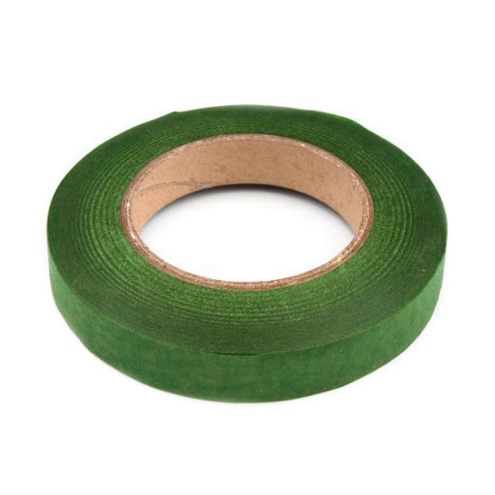Bandă floristică, lățime 12 mm - Verde deschis (1 Bucată) Bandă floristică, lățime 12 mm - Verde deschis (1 Bucată)