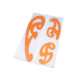 French curve rulers,set of 3 pcs - Orange (5 Sets) French curve rulers,set of 3 pcs - Orange (5 Sets)