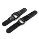 Bag snaps with eko leather tabs - Black (30 Pairs) Bag snaps with eko leather tabs - Black (30 Pairs)