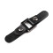 Bag snaps with eko leather tabs - Black (1 Pair)