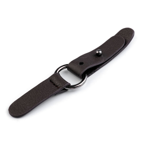 Bag snaps with eko leather tabs - Black (30 Pairs) Bag snaps with eko leather tabs - Black (30 Pairs)