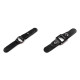 Bag snaps with eko leather tabs - Black (30 Pairs) Bag snaps with eko leather tabs - Black (30 Pairs)