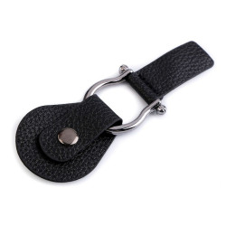 Bag buckle  4.2x11.5 cm - Black (1 Pair)