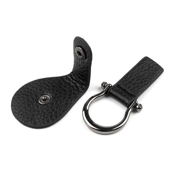Bag buckle  4.2x11.5 cm - Black (10 Pairs)