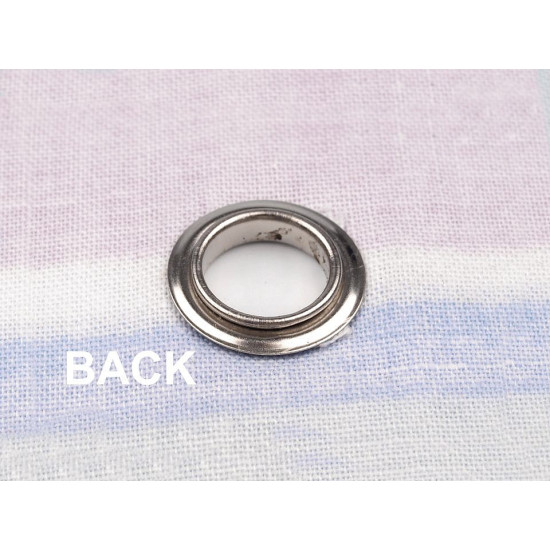 Aufsatz zum nieten von ösen, innen-ø 10 mm - Nickel (1 Set)