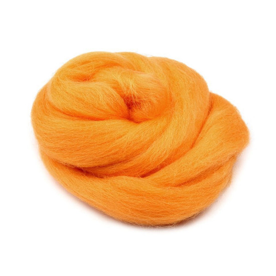 Wool fleece roving 20 g combed - Rusty medium (1 Bag) Wool fleece roving 20 g combed - Rusty medium (1 Bag)