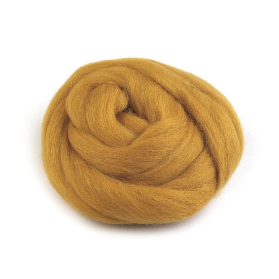 Wool fleece roving 20 g combed - Rusty medium (1 Bag) Wool fleece roving 20 g combed - Rusty medium (1 Bag)