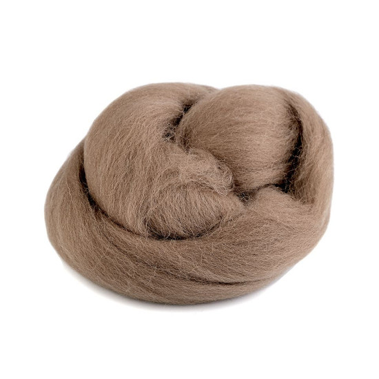 Wool fleece roving 20 g combed - Rusty medium (1 Bag) Wool fleece roving 20 g combed - Rusty medium (1 Bag)