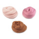 Wool fleece roving 20 g combed - Rusty medium (1 Bag) Wool fleece roving 20 g combed - Rusty medium (1 Bag)