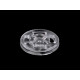 Felvarrható műanyag patent / összenyomható gomb ø13 mm, ø15 mm - Transparent (100 Párok) Felvarrható műanyag patent / összenyomható gomb ø13 mm, ø15 mm - Transparent (100 Párok)