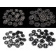 Felvarrható műanyag patent / összenyomható gomb ø13 mm, ø15 mm - Transparent (100 Párok) Felvarrható műanyag patent / összenyomható gomb ø13 mm, ø15 mm - Transparent (100 Párok)
