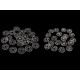 Felvarrható műanyag patent / összenyomható gomb ø13 mm, ø15 mm - Transparent (100 Párok) Felvarrható műanyag patent / összenyomható gomb ø13 mm, ø15 mm - Transparent (100 Párok)