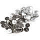 Self-cover all metal button 44' - Nickel (100 Sets) Self-cover all metal button 44' - Nickel (100 Sets)