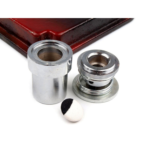 Self-cover all metal button 44' - Nickel (100 Sets) Self-cover all metal button 44' - Nickel (100 Sets)