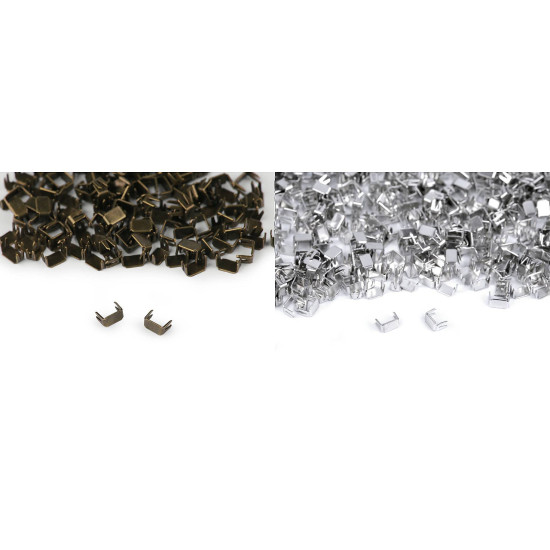 Butée inférieure de fermeture éclair n<sup>o</sup> 3 - Nickel (50 Grammes) Butée inférieure de fermeture éclair n<sup>o</sup> 3 - Nickel (50 Grammes)
