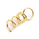 Anello avvitabile in metallo per forme, per attività di fai-da-te, in polistirene, dimensioni: 1 x 3 cm - Oro (10 Pezzi) Anello avvitabile in metallo per forme, per attività di fai-da-te, in polistirene, dimensioni: 1 x 3 cm - Oro (10 Pezzi)