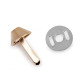 Bodennägel/taschenfüsse aus metall ø 12 mm - Altmessing (10 Sets) Bodennägel/taschenfüsse aus metall ø 12 mm - Altmessing (10 Sets)