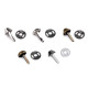Bodennägel/taschenfüsse aus metall ø 12 mm - Altmessing (10 Sets) Bodennägel/taschenfüsse aus metall ø 12 mm - Altmessing (10 Sets)