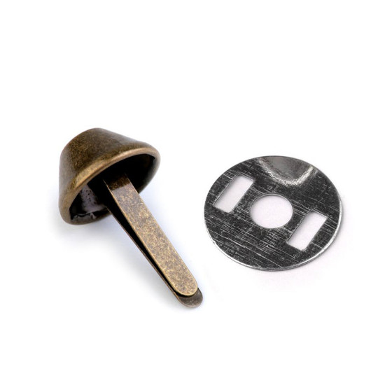 Bodennägel/taschenfüsse aus metall ø 12 mm - Altmessing (10 Sets) Bodennägel/taschenfüsse aus metall ø 12 mm - Altmessing (10 Sets)