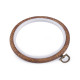 Cadre cerceau de broderie flexi, ø 12 cm - Marron (5 Pièces) Cadre cerceau de broderie flexi, ø 12 cm - Marron (5 Pièces)