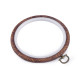 Cadre cerceau de broderie flexi, ø 12 cm - Marron (5 Pièces) Cadre cerceau de broderie flexi, ø 12 cm - Marron (5 Pièces)