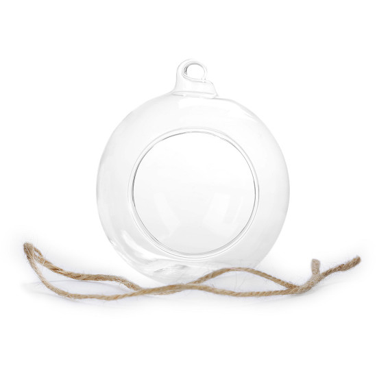 Hanging glass globes for plants / diy ø8 cm - Transparent (1 Piece) Hanging glass globes for plants / diy ø8 cm - Transparent (1 Piece)