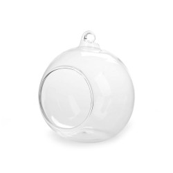 Hanging glass globes for plants / diy ø8 cm - Transparent (1 Piece)