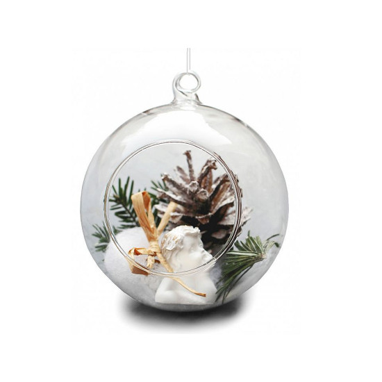 Hanging glass globes for plants / diy ø8 cm - Transparent (1 Piece) Hanging glass globes for plants / diy ø8 cm - Transparent (1 Piece)