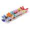 Decorative bird on wire - Mix of colours (6 Pieces)