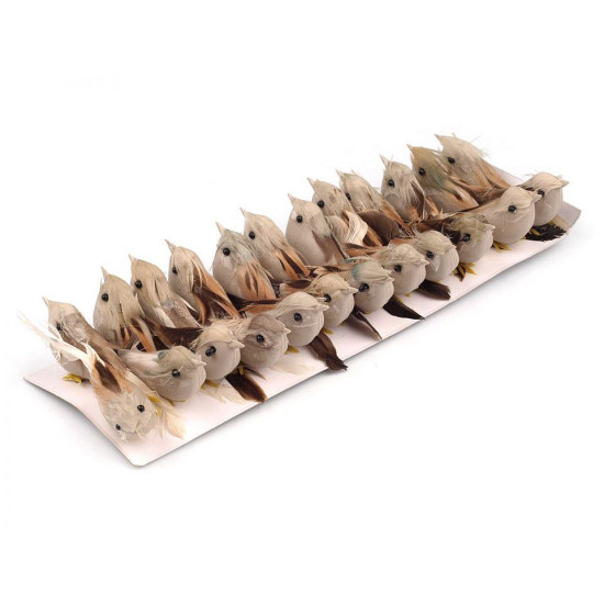 Dekoration vogel mit steckdraht - Farbenmix (6 Stücke) Dekoration vogel mit steckdraht - Farbenmix (6 Stücke)