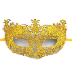 Augenmaske mit glitzer - Gold (1 Stück)