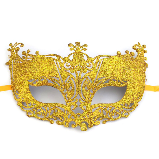 Augenmaske mit glitzer - Gold (1 Stück) Augenmaske mit glitzer - Gold (1 Stück)