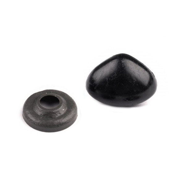 Nos do zabawek z zatyczką 15x20 mm - Czarny (5 Zestawy) Nos do zabawek z zatyczką 15x20 mm - Czarny (5 Zestawy)