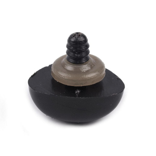 Nos do zabawek z zatyczką 15x20 mm - Czarny (5 Zestawy) Nos do zabawek z zatyczką 15x20 mm - Czarny (5 Zestawy)