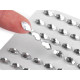 Self adhesive rhinestone crystal stickers 5x10 mm - Crystal (1 Card)