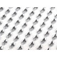 Self adhesive rhinestone crystal stickers 5x10 mm - Crystal (1 Card)