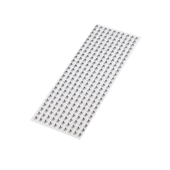 Self adhesive rhinestone crystal stickers 5x10 mm - Crystal (1 Card)