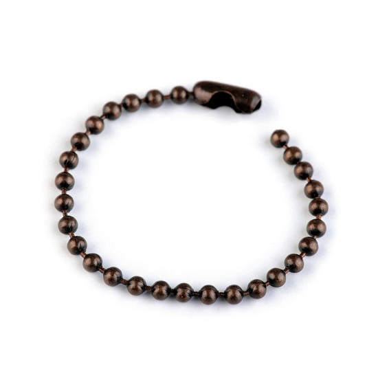 Ball chain and connector 10 cm - Nickel (10 Pieces) Ball chain and connector 10 cm - Nickel (10 Pieces)
