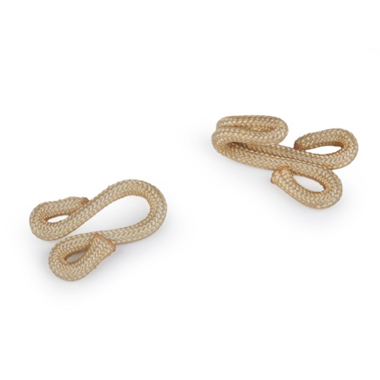 Háček s očkem - potažené, velikost 20+20 mm - Černá (100 Páry) Háček s očkem - potažené, velikost 20+20 mm - Černá (100 Páry)
