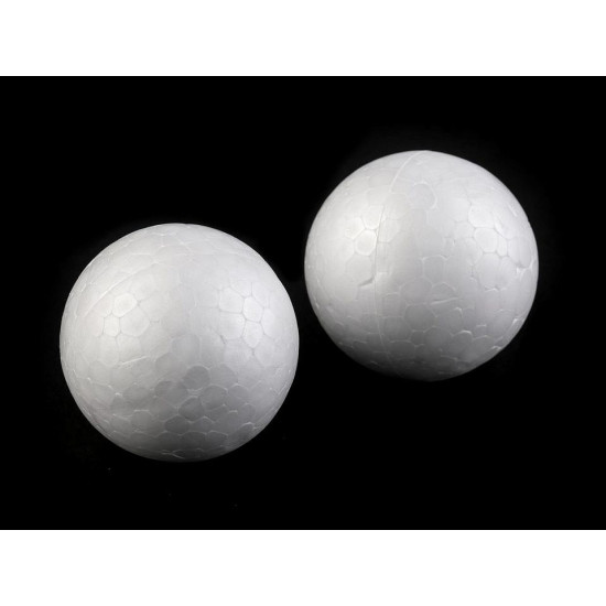 Diy polystyrene ball ø5 cm - White (100 Pieces)