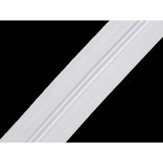 Continuous nylon zipper no 7 - Black (25 Meters)