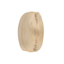 Continuous nylon zipper no 7 - Lightbeige (1 Meter)